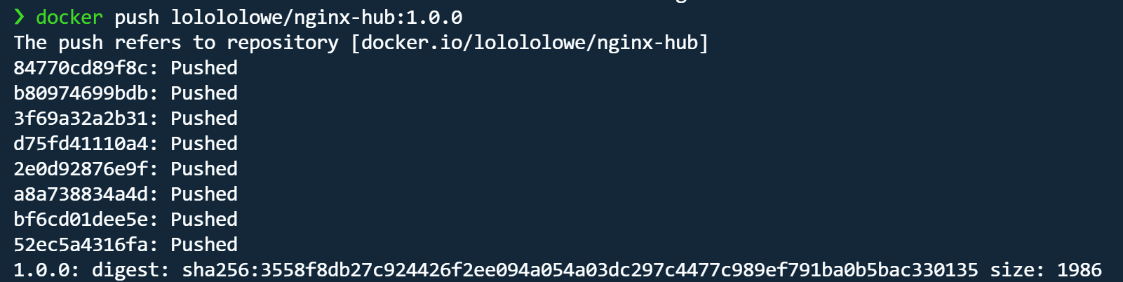 docker login