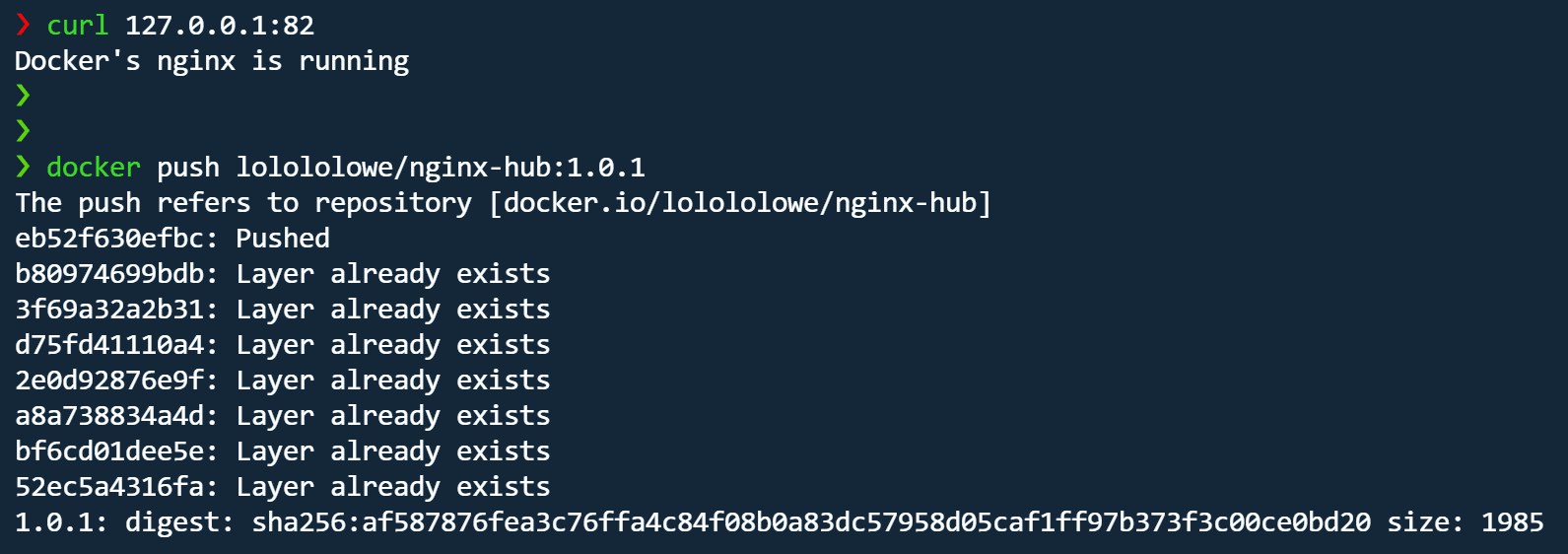 dockerfile image push