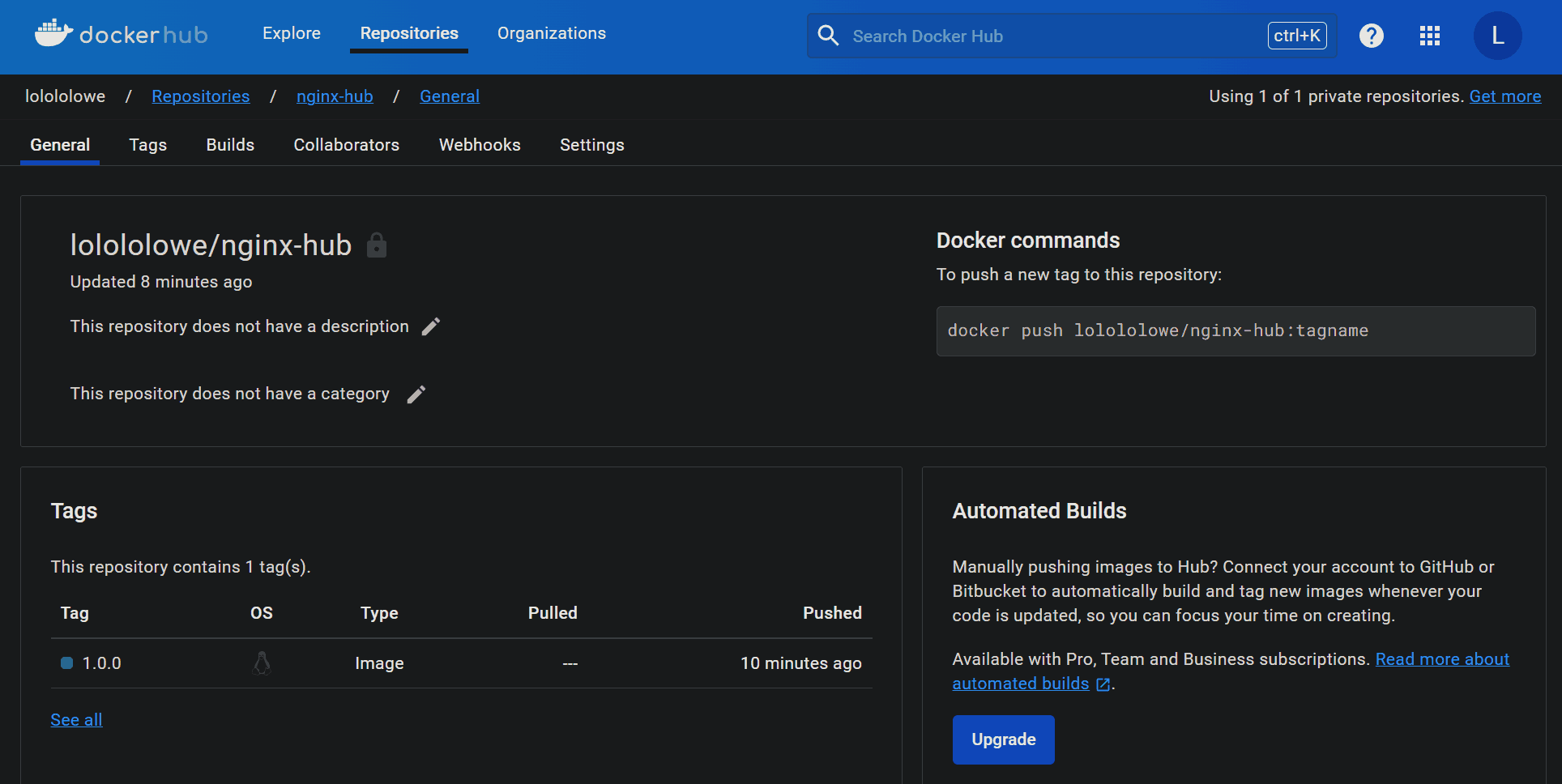 docker push