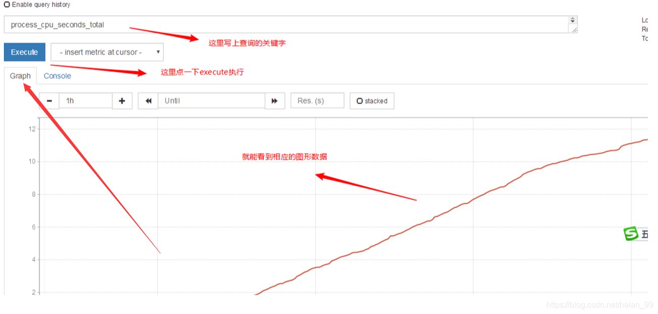 Metric search in the web UI
