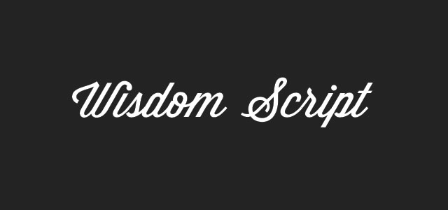 Wisdom Script sample