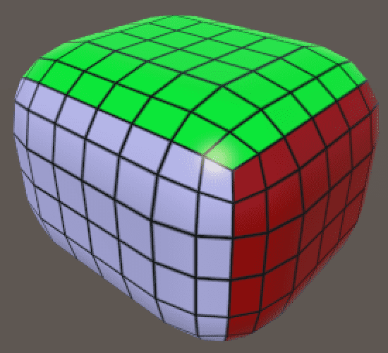 Grid using the original cube positions