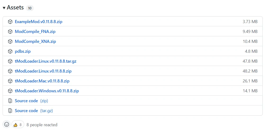 Another example of GitHub release file naming