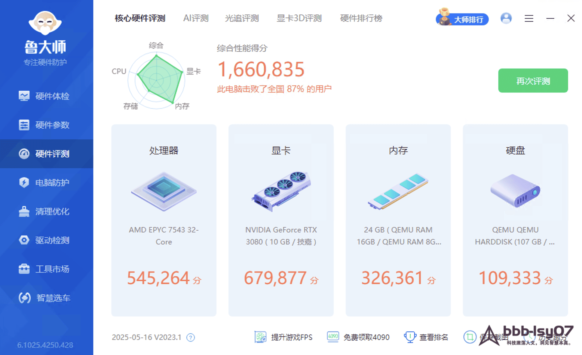 benchmark results