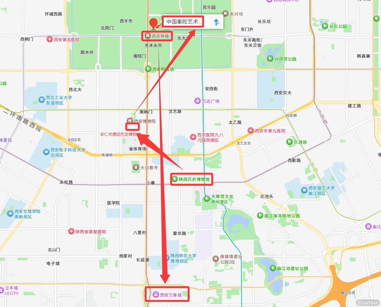 Revised route