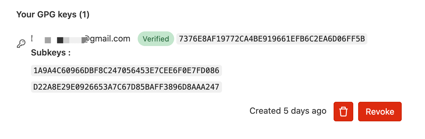 Public key fingerprint in GitLab