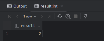 Query result